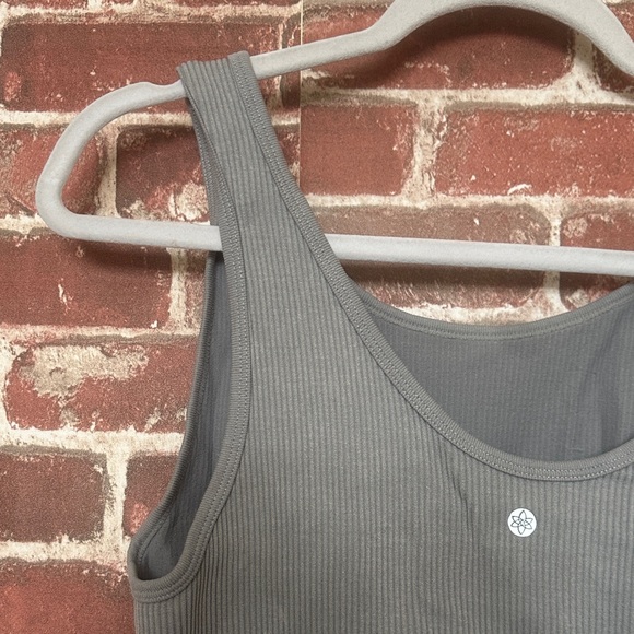 Gray Ribbed Tank Top - Picture 5 of 6